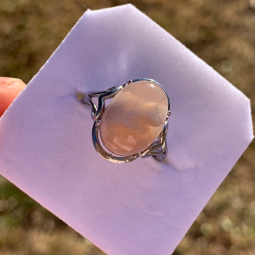 Flower Agate ring - Picture 6 of 8
